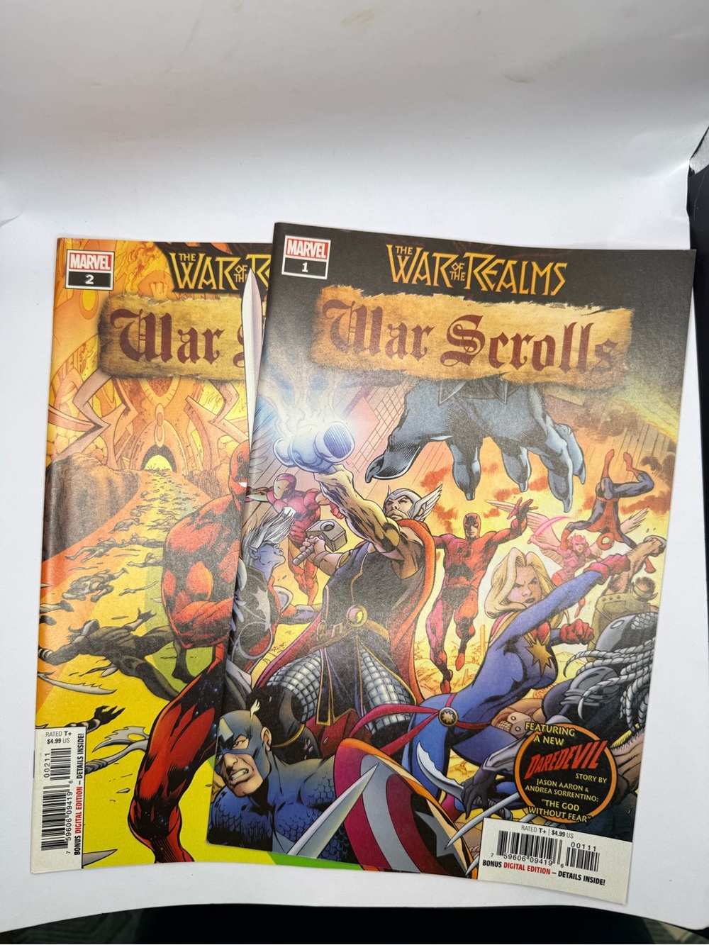 Marvel War of the Realms: War Scrolls #1 & #2 Comic Bundle